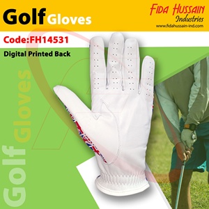 Gants de Golf à imprimé numérique pour hommes, Logo personnalisé, gants de Golf en cuir souple de mouton de meilleure qualité - Product Image 4
