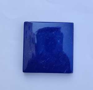 พลอยลาพิส ลาซูลีทรงสี่เหลี่ยมผืนผ้าแบบคาโบชอง สีน้ำเงินเข้ม ขัดเงา สำหรับทำเครื่องประดับและงานฝีมือ - Product Image 5
