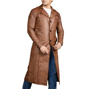 Chaqueta de Cuero Marrón para Hombre, Estilo Urbano, con Cuello Alto y Diseños Personalizables - Product Image 2