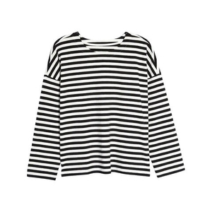 T-shirts à manches longues en coton léger pour femme, coupe ajustée, nouvelle conception, confortables, en tissu technique brossé extensible - Product Image 1