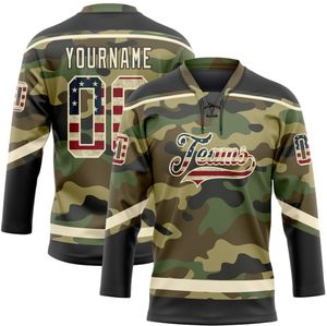 Meilleur fabricant fournisseur, ensembles d'uniformes de hockey sur glace 100 % polyester avec logo personnalisé, service OEM, nom d'équipe personnalisé, écologique, livraison rapide - Product Image 5