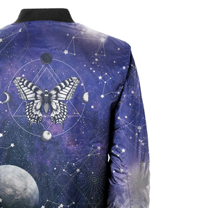 High Quality <b>Men</b> Bomber <b>Jacket</b> Custom Embroidery Lightweight Fashion <b>Jacket</b> OEM Factory Supplier - Product Image 4