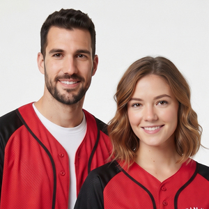 Camiseta de Béisbol Personalizada de Manga Corta, Malla Estampada 100% Poliéster, Camisetas de Béisbol con Botones, Camisetas de Béisbol Personalizadas para Equipos - Product Image 3