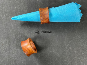 Elegante Anillo para Servilletas de Madera Hecho a Mano, Decoración de Mesa de Comedor, Accesorios de Lujo para Mesa de Boda de Hotel por Tradebyd - Product Image 3
