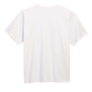 เสื้อยืดผู้ชายทรงหลวม สีขาว ผ้าฝ้ายนุ่ม คอกลม แขนสั้น เรียบง่าย สวมใส่สบายทุกวัน - Product Image 2