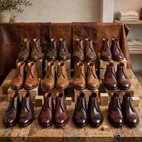 Bottes Chukka en Cuir Véritable pour Hommes – Chaussures Premium Antidérapantes et Respirantes Toutes Saisons – Modèles Variés – Lot de Stock à l'Exportation