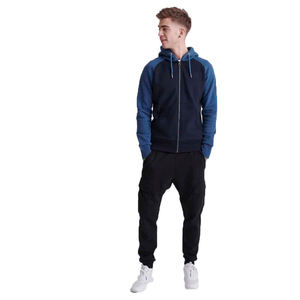 Sweat-shirt à capuche zippé en coton pour homme, doux, respirant, avec fermeture éclair intégrale, capuche réglable, décontracté, pour tous les jours - Product Image 5