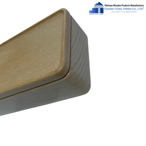 THANH TUNG THINH Wooden Wall Mounted <b>Storage</b> Rack Rectangular Minimalist Design Durable <b>For</b> <b>Kitchen</b> Or Bathroom Use - Product Image 1