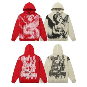 Sudaderas con Capucha de Algodón 100% para Hombre, Estampado Personalizado, Corte Holgado, Otoño, Gruesas, en Oferta - Product Image 5