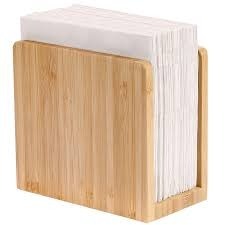 Porte-serviettes en bois naturel pour table à manger, organiseur de serviettes écologique pour la maison et la cuisine - Product Image 4