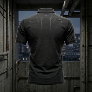 เสื้อโปโลแขนยาวผู้ชาย ผ้าฝ้าย 100% เป็นมิตรกับสิ่งแวดล้อม ลายเรียบ ระบายอากาศได้ดี กันยับ รับสกรีนโลโก้ แบบแขนสั้น - Product Image 2