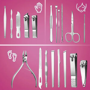 Customizable High-Quality 7-in-1 Stainless Steel Pedicure Nail Clippers Kit with <b>Gel</b> Features and Professional Manicure Set - Product Image 3