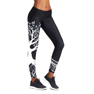 Leggings de yoga et de sport pour femmes, tricotés sur mesure, taille mi-haute, haute élasticité, respirants, écologiques, qualité supérieure, vente en gros - Product Image 5