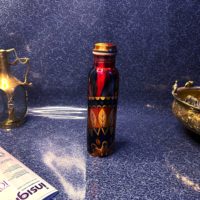 Ensemble cadeau de bouteille d'eau potable en cuivre pur à 100 %, écologique, pour la maison, le bureau, la salle de sport, le yoga, les voyages, les mariages