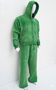 Conjunto Deportivo Unisex con Estilo Acid Wash, Sudadera con Capucha Oversize y Pantalones Jogger, Ropa Urbana - Product Image 3