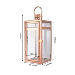 Hermosa Linterna de Metal para Velas, Portavelas Colgante Decorativo de Hierro para Hogar, Jardín, Patio, Exhibición Elegante - Product Image 1