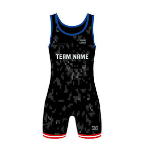 Venta en Línea, Singlet de Lucha Libre Unisex para Adultos, 100% Poliéster Elástico de 100 Gramos, Impresión Digital Frontal, Alta Calidad, Superventas - Product Image 5