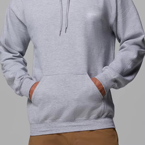 Heather <b>Grey</b> <b>Classic</b> <b>Hoodie</b> <b>For</b> <b>Men</b> Premium Soft Cotton <b>Pullover</b> Casual Everyday Streetwear Warm Winter <b>Sweatshirt</b> - Product Image 5