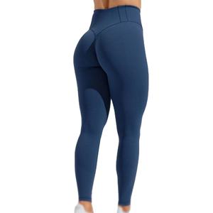 Custom Women's <b>High</b>-<b>Waist</b> Yoga Pant <b>Leggings</b> Polyester Spandex Activewear Push-up <b>Tummy</b> <b>Control</b> Features Solid Elastic <b>Waist</b> - Product Image 5
