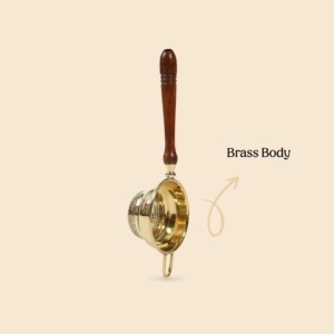 Juego de Vajilla Clásico de Metal y Dorado, Colador, Apto para Lavavajillas, Sostenible, Reutilizable, Diseño Vertical - Product Image 3