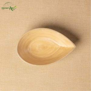 Elegante Juego de Tazones de Bambú en Forma de Hoja, Ecológico, para Servir Aperitivos, Postres y Decoración de Mesa - Product Image 3