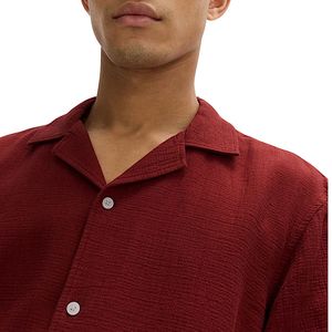 Chemise décontractée en tissu texturé 100% coton pour homme, douce, confortable, coupe classique, élégante, tenue de bureau et de week-end estivale - Product Image 2