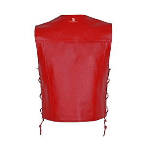 <b>Women</b> Leather Motorcycle <b>Waistcoat</b> Vintage Biker Vest Slim Fit Sleeveless Outerwear Stylish Zipper Windproof Casual Fashion - Product Image 3