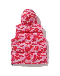 Unisex Camouflage Hooded <b>Long</b> <b>Sleeve</b> Puffer <b>Vest</b> Polyester/Cotton Waterproof Windproof Casual Winter Wear Regular Fit Printed - Product Image 4