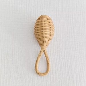 Sonajeros de bebé hechos a mano de ratán natural, juguetes sensoriales para niños de calidad superior, sonajero para recién nacidos - Product Image 4