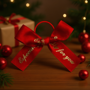 Juego de Lazos Preformados de Satén y Grosgrain en Colores Personalizados para Decoración de Cajas de Regalo Navideñas, Directamente del Fabricante en Vietnam - Product Image 2