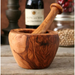 Handmade Natural Solid Wood Mortar and Pestle Set Eco-Friendly Kitchen Spice <b>Grinder</b> for <b>Herbs</b> and Garlic In Cheapest Price - Product Image 3