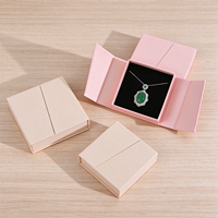 Boîtes en papier rigides personnalisées avec logo, emballage pour bijoux, boîte à double ouverture pour bagues, boucles d'oreilles, colliers, petites séries