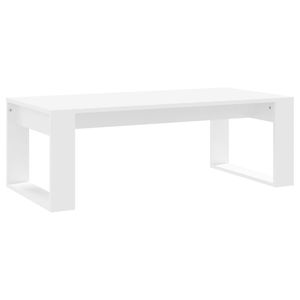 Tavolino bianco in legno ingegnerizzato 40.2 "x 19.7" x 13.8 "dimensioni - Product Image 2