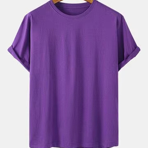 เสื้อยืดคอกลมยูนิเซ็กซ์คุณภาพสูง ล้างสีแบบแอซิดวอช สีพื้น พิมพ์โลโก้ได้ ผ้าฝ้าย 100% สีดำ แห้งเร็ว ระบายอากาศดี สไตล์ลำลองสำหรับผู้ชาย - Product Image 3