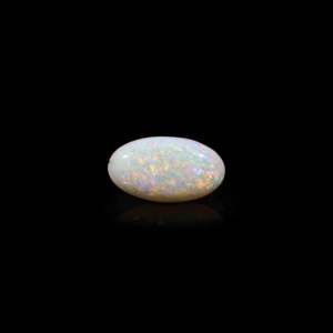 Natural White Opal Loose Gemstone 6.3 Carat Certified Raw 20mm - Product Image 1