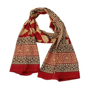 ใหม่ล่าสุดผ้าพันคอสตรีหรูหรา100% ผ้าฝ้ายโมดูล bagru นุ่มมากลายพิมพ์ดิจิตอล - Product Image 1