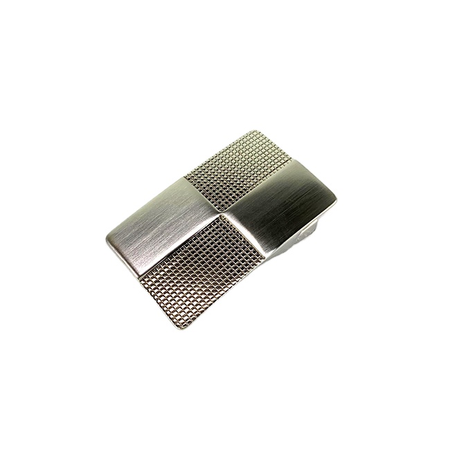 Мужская пряжка из сплава 35 мм с зажимом и отделкой из никелевого сатина