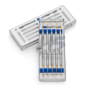 Kit de base d'instruments dentaires micro-parodontaux pour chirurgie buccale, en acier inoxydable, manuel, à source d'alimentation, instruments chirurgicaux dentaires - Product Image 1
