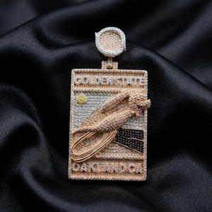 Iced Out Space <b>Rocket</b> Pendant 925 Sterling Silver Moissanite Diamond Custom Hip Hop Fashion Jewelry - Product Image 1