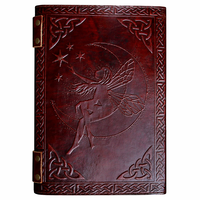 Journal en cuir fait main style médiéval avec sept chakras, idéal pour le bureau, l'université, la poésie, le yoga, la pleine conscience, respectueux de l'environnement
