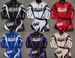 Conjunto de Chaqueta Cortavientos y Pantalones Cortos de Nailon para Hombre, Personalizado, con Estampado, Corte Holgado, Estilo Hip Hop, Ropa Deportiva, Fabricante OEM - Product Image 1