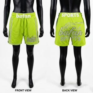 Shorts de basket-ball pour femmes de haute qualité, 180 GSM, maille respirante, panneau latéral vert menthe, personnalisables - Product Image 4