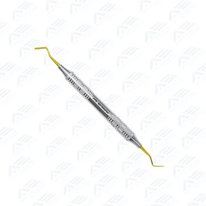 Instrument de restauration dentaire en composite, spatule à double extrémité avec revêtement en plasma doré, équipement dentaire CE - Product Image 4