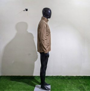 Veste d'extérieur imperméable et coupe-vent à fermeture éclair intégrale pour homme, coupe-vent de randonnée personnalisé, vêtement de sport à capuche en polyester avec col montant imprimé - Product Image 3
