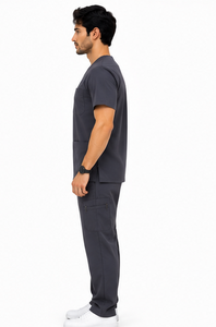 Ensemble de tenue médicale pour homme, respirant, en spandex, pour médecins, infirmiers, hôpitaux, confortable, extensible et résistant - Product Image 3
