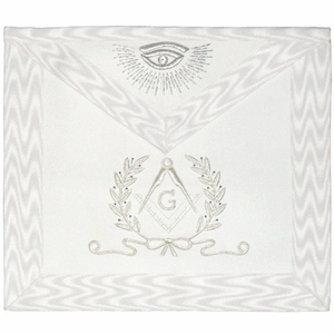 Durable Masonic <b>White</b> <b>Apron</b> Premium Fabric Durable Stitching Comfortable Fit Masonic <b>White</b> <b>Apron</b> Ideal For Lodge Ceremonies - Product Image 1