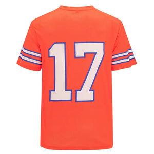 Maillot de football américain de haute qualité à manches courtes, personnalisable, respirant, séchage rapide, pour équipes et supporters (vente en gros) - Product Image 2