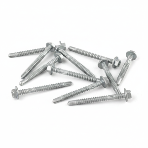Self-Drilling Screws Washer Head Zinc/Hot-Dip Galvanized Carbon Steel Metric/Inch Standard <b>Deep</b> Coarse Thread Full-Length Class - Product Image 1