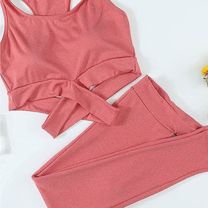 Conjunto deportivo personalizado de 2 piezas para mujer, ropa elástica para fitness, yoga, actividades al aire libre, ropa deportiva, ropa de entrenamiento. - Product Image 4