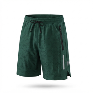 Shorts cargo pour hommes, motif montagne, poches avant formelles, taille mi-haute, fermeture à cordon, respirant - Product Image 6